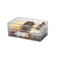 Clear Makeup Case with Drawers dirtproof Cosmetic Organizer Transparent Design