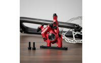Line Pull Hydraulic Disc Brake Anodized Line Pull Hydraulic Caliper Lightweight Design Cycle Components for Gravel Bikers, Cycle Commuting