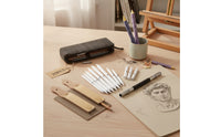 20 Pieces Zippered Blending Stumps with Pencil Extender High Quality Paper Stumps with Sanding Boards Portable Sketch Drawing Tool Set Professional for Sketchers, Artists, Studio, Travel