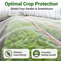 Ivory Garden Netting for Fruit Protection, 100m PE Mesh Netting Roll, Greenhouse & Raised Bed Barrier, Fine Screen Mesh for Prevention