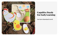 Educational Chicken Life Cycle Learning Game Early Education Chicken Life Cycle Toy Hands-On for Preschoolers, Kindergarten, Classroom