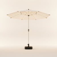 Patio Umbrella with LED Lights Bi-colorColor Outdoor Umbrella with LED Lights Lighted for Homeowners, Cafe Owners, Backyard, Poolside