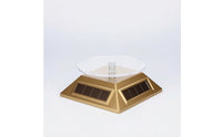 Rotating Display Stand Batterycordless Solar Rotating Stand Solar Turntable 360-Degree Display Rotator Automatic for Jewelers