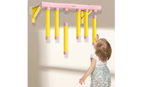 Hanging Rods Wall-Mounted Reaction Coach USB Charging Hand Speed Test Toy Adhesive Pads Foam Rod Reaction Game Pastel Colors