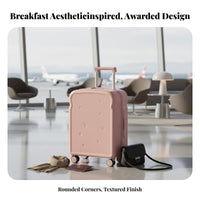 hard-sided Design Bread pieceShaped Luggage Organized Interior Hardside carry-on luggage Built-in Combination Lock Suitcase for Travelers, Young Adults, holidayers, holiday, short journeys, Airport, School journeys