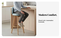 360-Degree Rotation Upholstered Swivel Stool with Backrest Comfortable Cushion Counter Chair Stable Structure Household Furniture High-Density Foam Padding for Homeowners, Adults, Business Owners, Home Bar, Kitchen Island, Restaurant, Dining Room