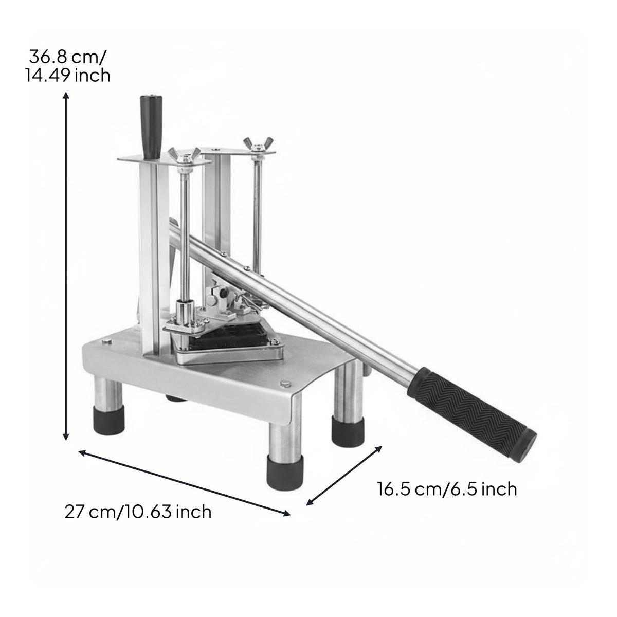 Potato Strip Cutter Multi-Function Potato Fry Cutter Heavy Duty Kitchen Tool for Restaurant