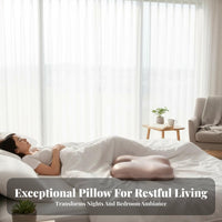 Ergonomic Design Side Sleeper Pillow Pressure Relief Butterfly Shaped Pillow Silky Skin-Friendly Textile for Women, Adults, Sleeping