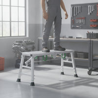 Foldable Work Surface Non-Slip Adjustable Work Surface Heavy Duty Portable Folding Scaffolding for Painters, Home Improvement Enthusiasts