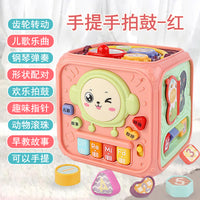 宝宝音乐婴儿手拍拍鼓幼儿1-36岁月起敲打玩具六面体儿童益智早教
