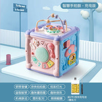 宝宝音乐婴儿手拍拍鼓幼儿1-36岁月起敲打玩具六面体儿童益智早教