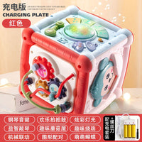 宝宝音乐婴儿手拍拍鼓幼儿1-36岁月起敲打玩具六面体儿童益智早教