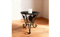 Round Metal Plant Stand Black Metal Plant Stand Indoor Decorative for Tabletop, Desk