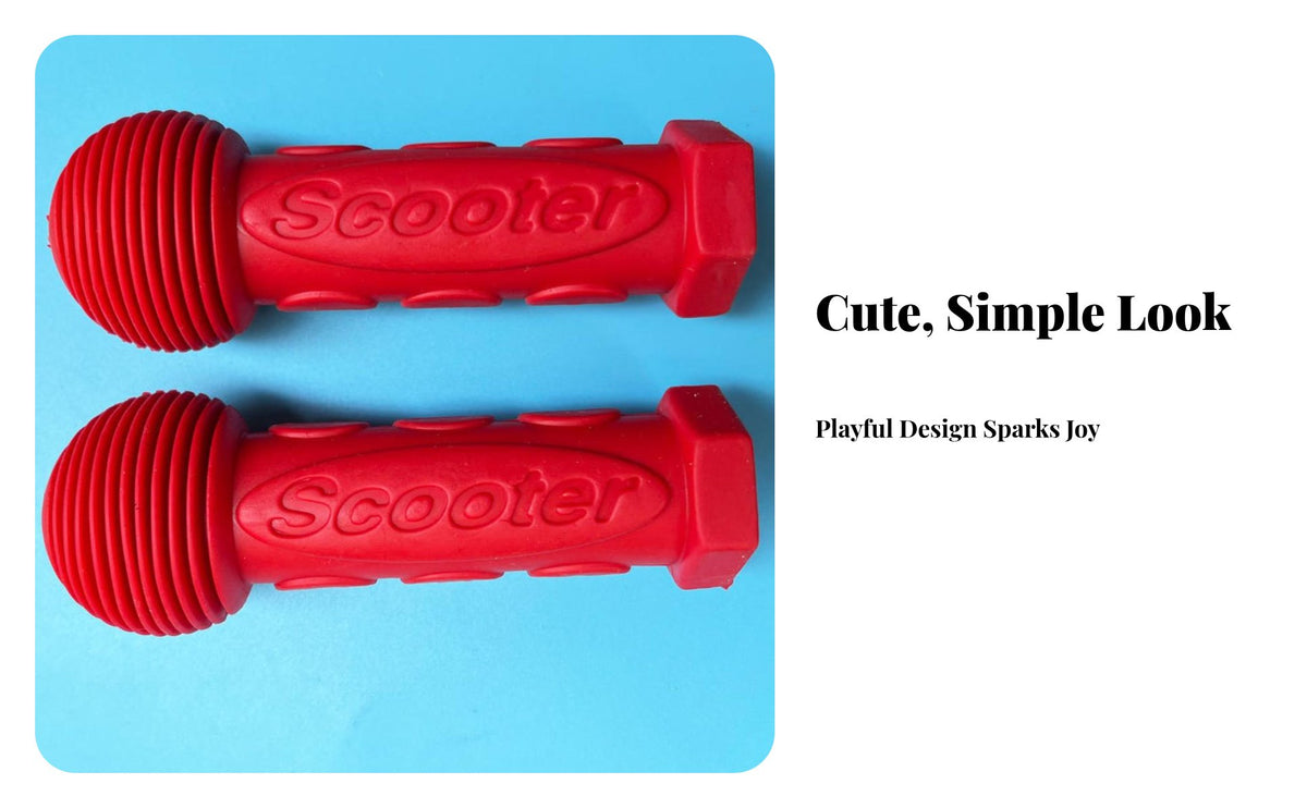 2 Pieces Kids Grips Soft and Comfortable Childrens Bike Handle Grips Riding Toy Accessory for Young Children
