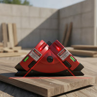 Triangular Right Angle Laser Level Built-in 90 Degree Laser Level Compact Tool Bright for Tilers, Carpenters, Masons, Tile Setting, Woodworking, Masonry