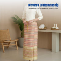 Xishuangbanna Dai Costume, Thai-Inspired Workwear, Elegant Tan Tea Dress, Artistic Photo Outfit