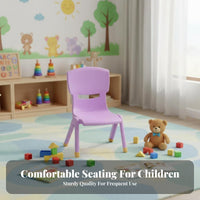 Thickened Design Small Plastic Chair with Backrest Easy to Clean childs' Stool Lightweight young child Seat Strong Load-Bearing for Kindergartens, young children, Preschoolers, Kindergarten, Preschool, Bathroom, Daycare kindergarten