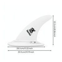 Curved Replacement Tail Fin Quick-Release Board Fin with Mounting Hardware Screw-in No-Tool Installation for Paddleboarders