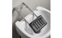 Stainless Steel Salon Shampoo-Bed Frame Padded Shampoo Bed Support Frame Perforated Hair Washing Headrest Black