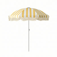 Beach Umbrella Foldable Fringe Sun Umbrella Lightweight for Patio, Picnic