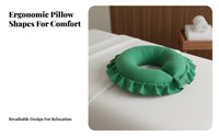 Comfortable Massage Table Face Pillow Washable Massage Table Headrest Pad Pressure Relieving for Beauticians, Students, Beauty Salon, Travel