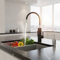 Instant Tankless Water Heater Faucet Gooseneck Faucet with Digital Display Electric Heating Tap Deck Mounted for Homeowners