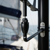 Clamp Mount Sailboat Wind Vane Long Arm Mast Wind Vane Streamlined Marine Hardware