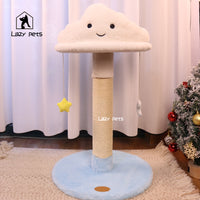 Lazy pets猫爬架蓝天白云猫抓柱猫窝一体立式猫抓板宠物猫咪玩具