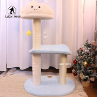 Lazy pets猫爬架蓝天白云猫抓柱猫窝一体立式猫抓板宠物猫咪玩具