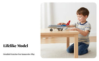Airplane Model Realistic Design Passenger Airplane Toy Authentic Details Toy Passenger Jet for Kids, Children 3+, Birthday Gift, Display