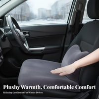 velvety Texture Backless Car Seat Mat all-year Use Car Seat Protector Universal Fit Vehicle Accessory Non-Slip Backing for motorists, Passengers, Commuters, extended-journey journey, Driving, pickup
