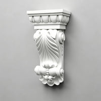 Classical Decorative Corbel Vintage Corbel with Floral Motif Polyurethane Decorative Trim Bracket Sturdy for Archways, Feature Walls