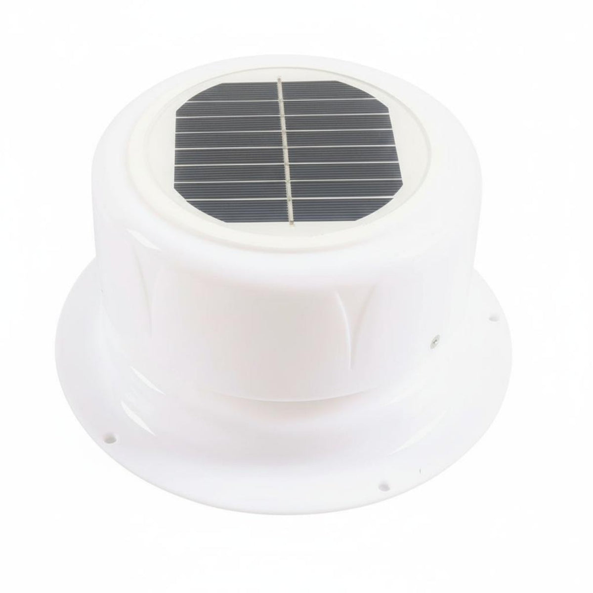 Whisper-Quiet Operation RV Dome Vent Fan High Airflow Solar Powered Roof Vent Fan Odor Elimination Travel Trailer Roof Ventilator Weather-Resistant for Away from-Grid, Greenhouses