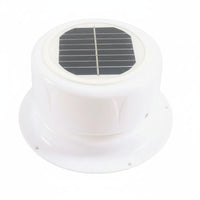 Whisper-Quiet Operation RV Dome Vent Fan High Airflow Solar Powered Roof Vent Fan Odor Elimination Travel Trailer Roof Ventilator Weather-Resistant for Away from-Grid, Greenhouses