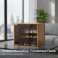 Figurine Display Case Particle-Resistant Proof Clear Acrylic Display Case Stackable Figure Showcase Flexible Combination