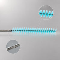 Stainless Steel Spring Brush for Refrigerator Fish Tank Drain Pipe Cleaning, Powerful Dredging Brush