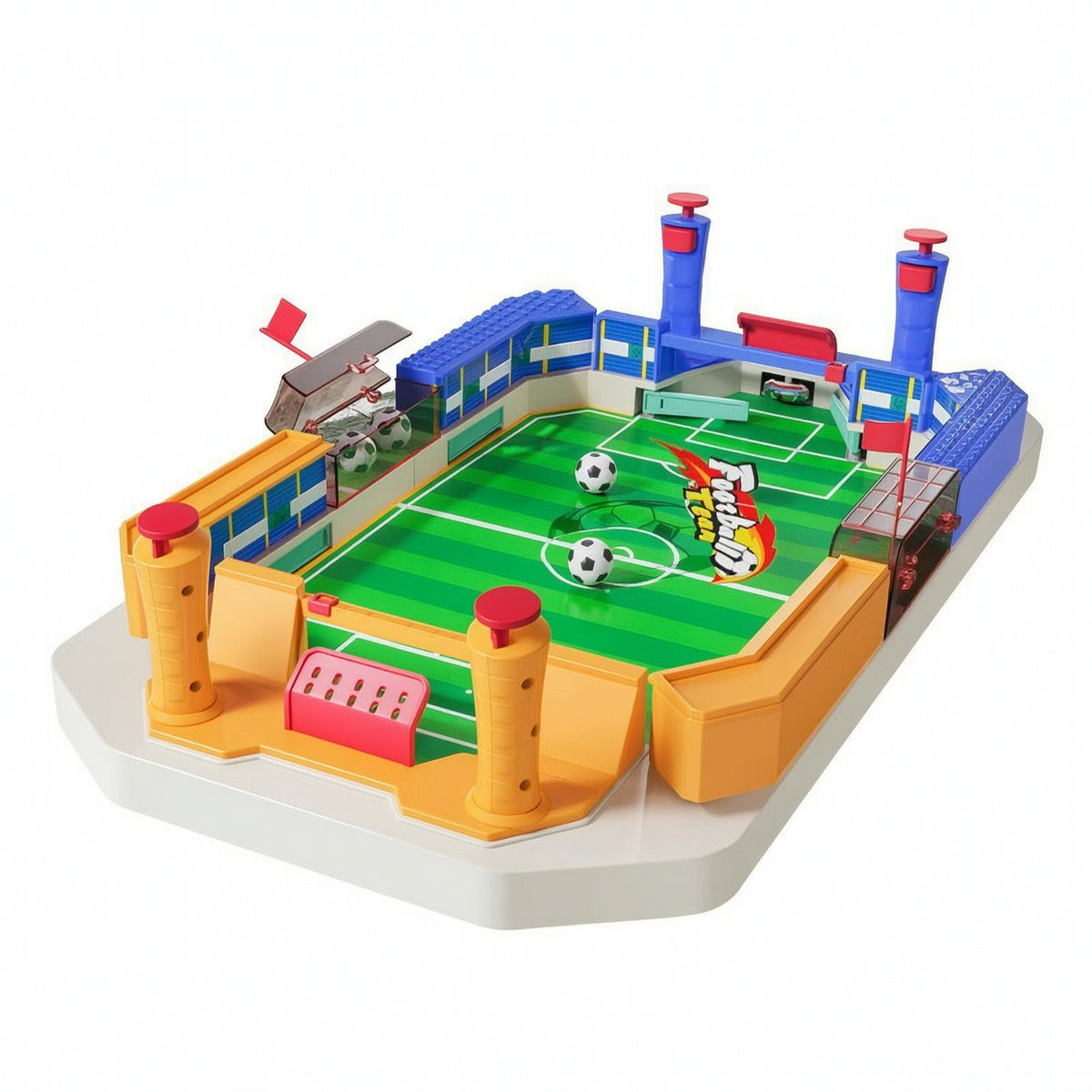 Compact Foosball Table with Scoreboard Portable Foosball Table with Control Levers Interactive Tabletop Soccer Game Easy-to-Use for Playroom