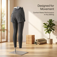 Running Shorts for Women with High Waist Control and Back Pocket, Gym with Inner Layer for Workout, Athletic UK