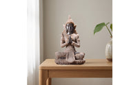Buddha Figurine with Base Meditative Buddha Statue with Base Tabletop Meditation Figurine for Altar, Desk, Shelf