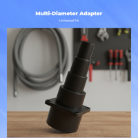 Vacuum Hose Reducer Adapter Multi-Size Compatibility Appliance Part 5 Step Design Universal Fit for Adults, Home, Garage, Office
