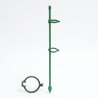 Outdoor Plants Garden Stakes for Plant Support, Heavy Duty Metal Garden Rods for a Tomato Plant, Coated Steel Straight Plant Stakes, 25 Pack