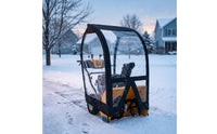 Heavy-Duty Snow Blower Cab Cover Transparent Snowblower Enclosure for Homeowners