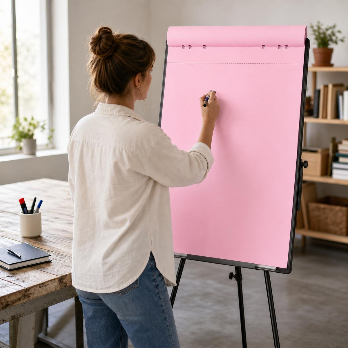 50 Sheets Whiteboard Paper 88*59cm Large Conference Paper Writing Board Hanging Chart Paper Draft Paper