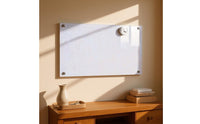 Attractive Glass Whiteboard Ultra-White Tempered Glass Whiteboard Office Display Glossy Polished for Teaching, Training
