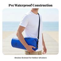 10L Fold-over Sealed Dry Bag Floatable Phone Waterproof Bag Small Waterproof Sack for Beachgoers, Beach Goers, Swimming, Water Sports, Kayaking
