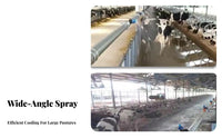 Leak-Proof Cowshed Cooling Sprinkler Long-Lasting Wide-Angle Fan Spray Nozzle for Dairy Farmers, Cowsheds, Pastures