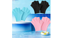 2 Pieces Lightweight Swimming Hand Paddle Glove Comfortable Silicone Hand Paddle Portable Pool Training Glove Water Resistance for Children, Adults
