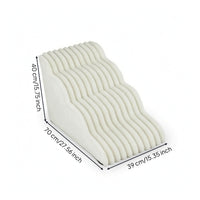 Pet Stair Ramp Compact Dog Ramp with Washable Cover Stable Steps for Sofa, Living Room