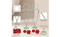 Nipple Hoop Stainless Steel Barbell Dangling for Costumes