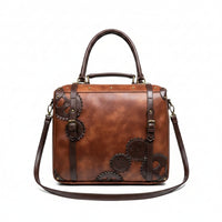 Convertible Bag Multifunction Steampunk Bag Structured Satchel for Commuters, Commuting